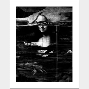 Mona Lisa Glitch Posters and Art